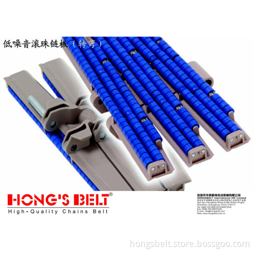 Beverage Industry Curved Roller Chain Belt (254mm)
